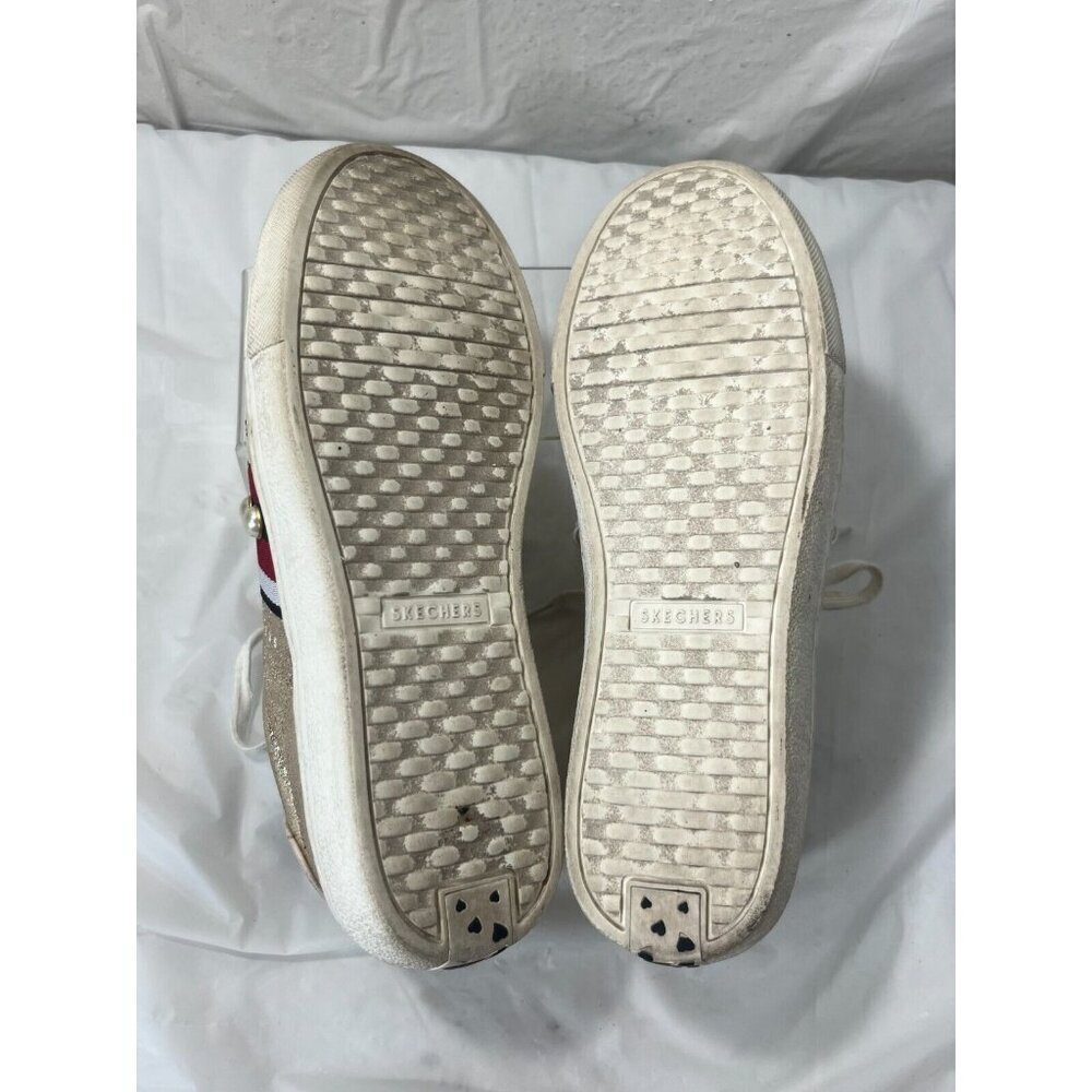 Sketchers Memory Foam Gold With Blk/Wht/Red Strip… - image 8